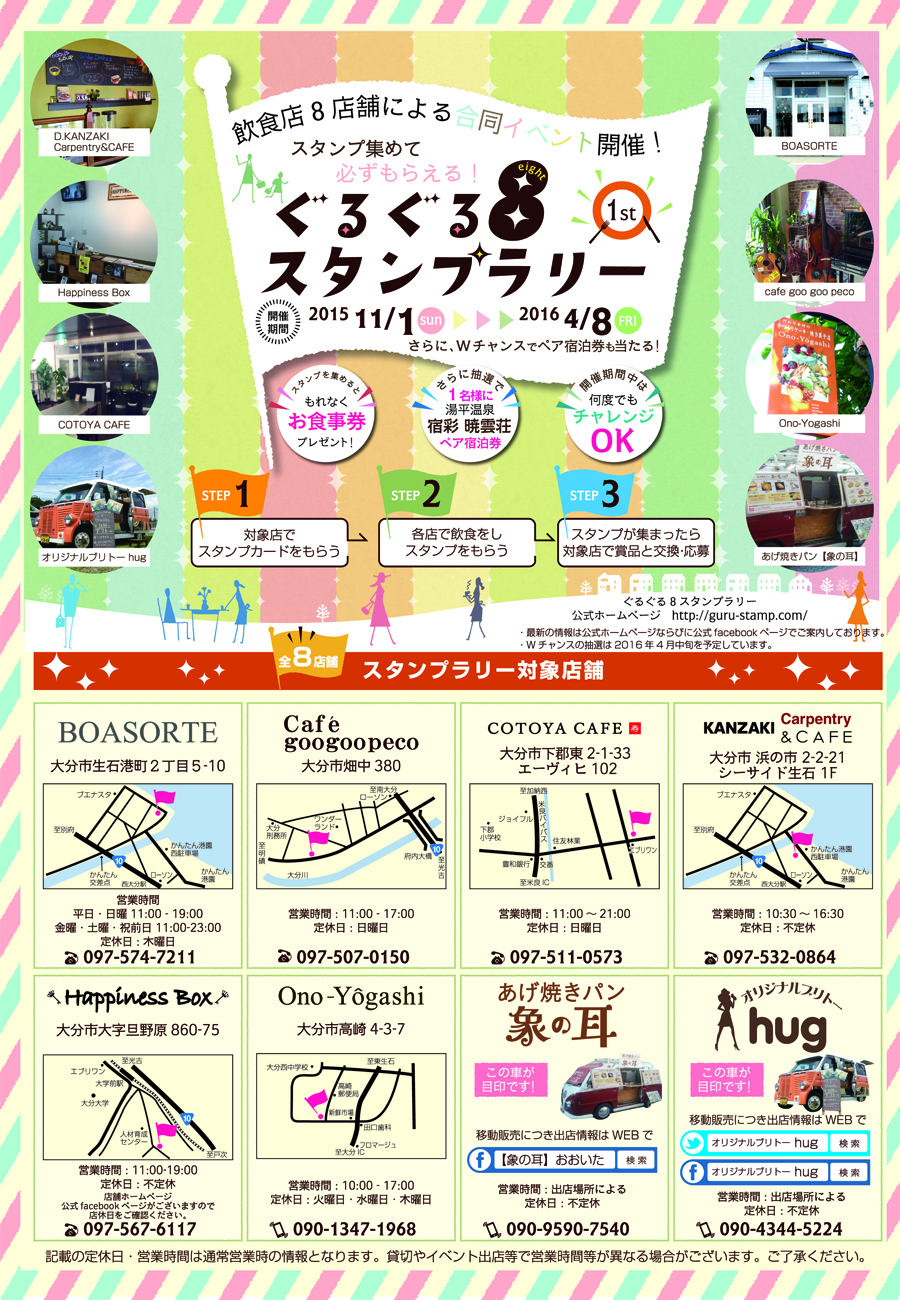 ぐるぐる8スタンプラリー